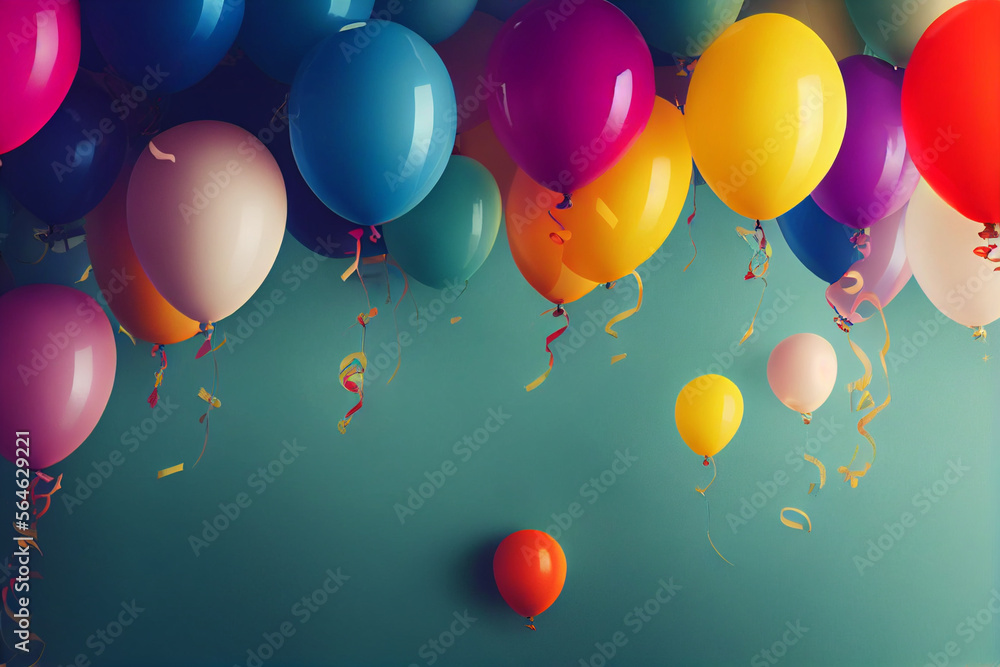 A render of a room filled with a lot of balloons A render of a room filled with a lot of balloons