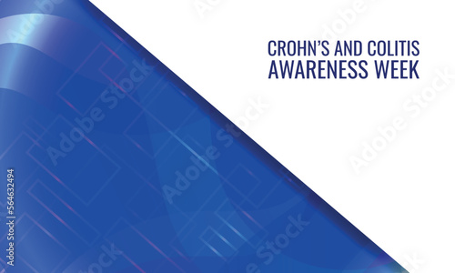 	Crohn’s and Colitis Awareness Week. Design suitable for greeting card poster and banner