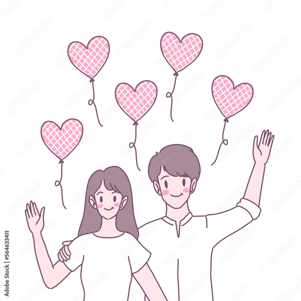 Men and women who show love for each other Men and women who show love for each other