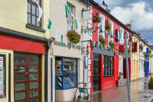 Street in Adare, Ireland photo