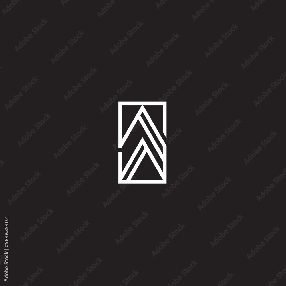 line logo abstract minimalist modern suitable for fashion company and consulting business on black background. line logo abstract minimalist modern suitable for fashion company and consulting business on black background.