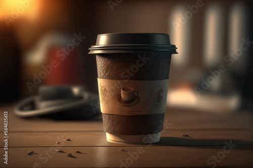 Steaming cup of hot coffee, Hot cup Coffee and a coffee beans design illustration 