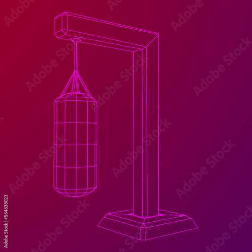 Punching bag for training boxing power punch