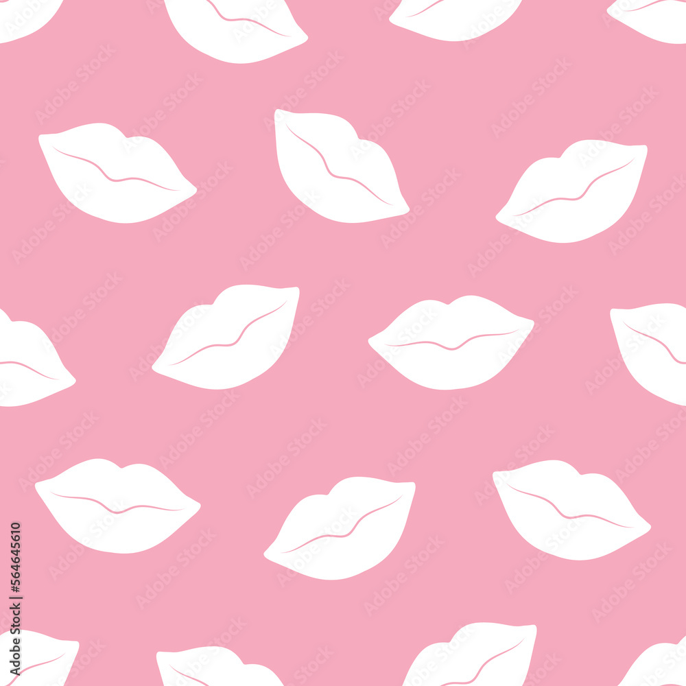 Seamless pattern lips vector illustration Seamless pattern lips vector illustration