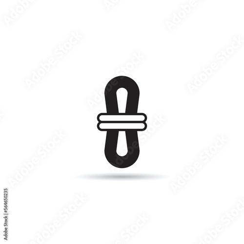 rope icon on white background