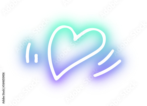 Collection of Heart neon