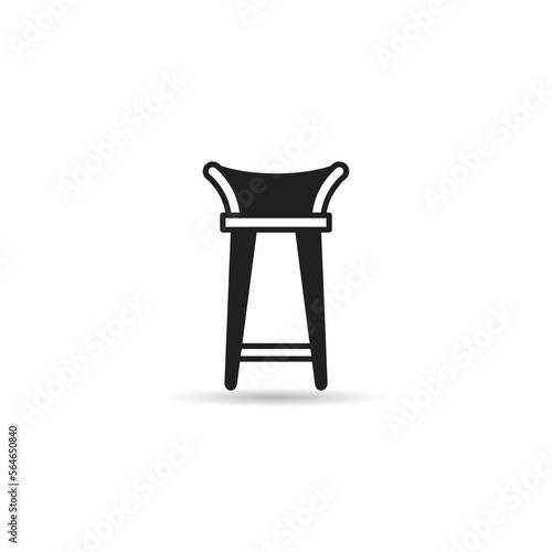 bar stool icon vector illustration