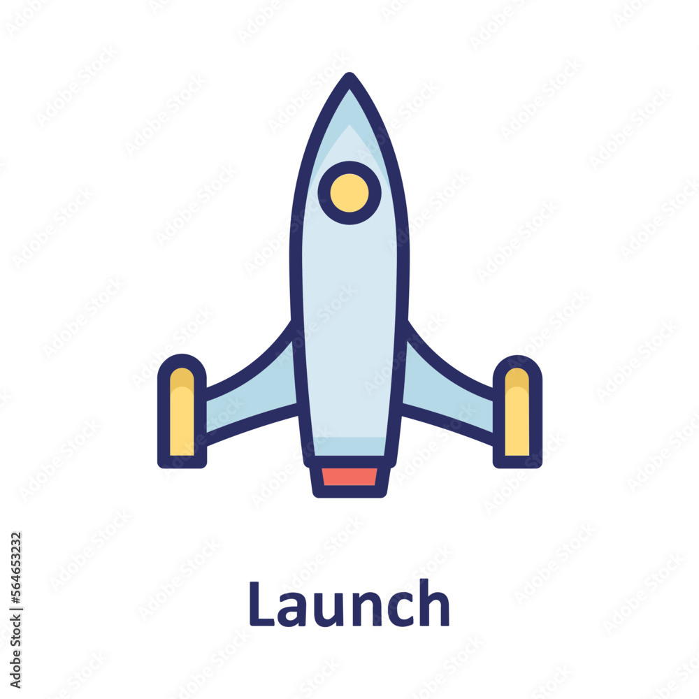 Business startup, launch  Vector Icon which can easily modify or edit

