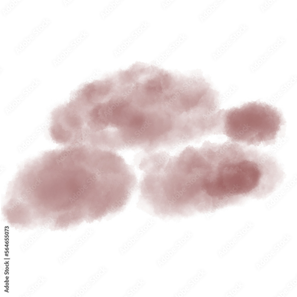 Brown Cloud Illustration Transparent Background
