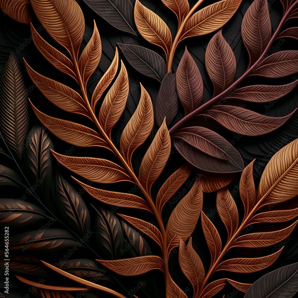 Luxury leaf texture. Closeup view of fantasy leaves. Luxury leaf texture. Closeup view of fantasy leaves.