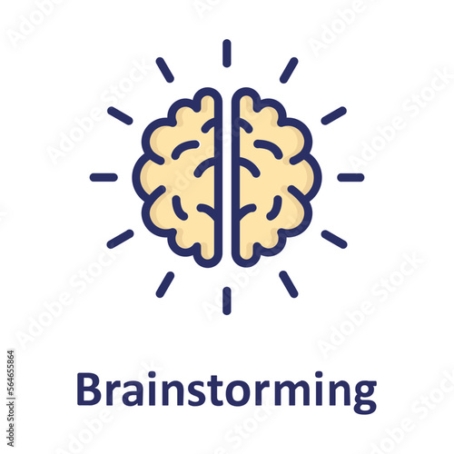 Brain, brain training Vector Icon which can easily modify or edit
