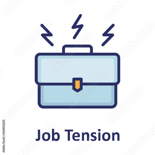 Job tension, portfolio Vector Icon which can easily modify or edit

