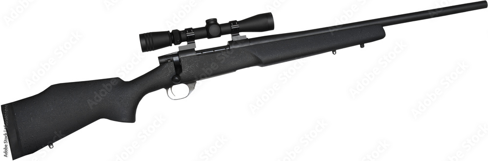 High powered bolt action rifle