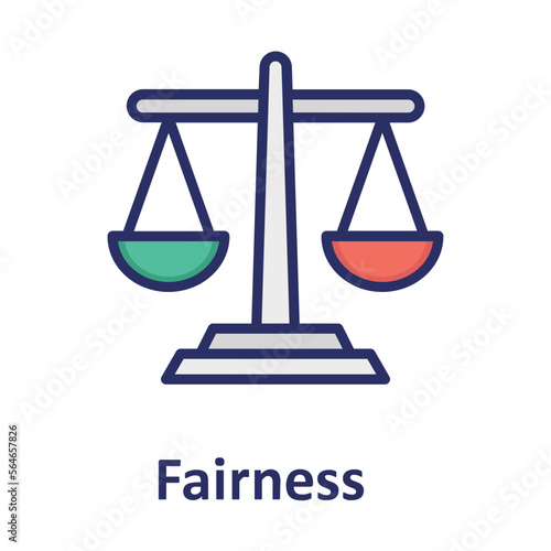 Balance scale, court Vector Icon which can easily modify or edit
