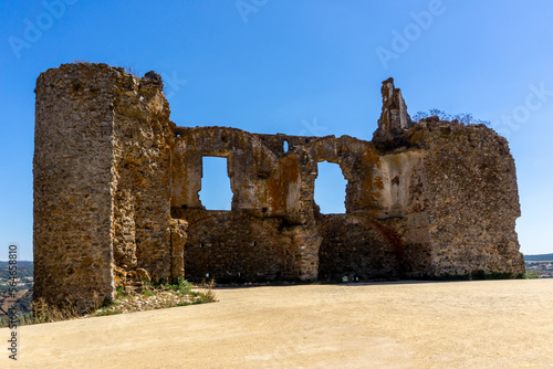 Ancient castle ruins at Montemor-o-Novo, in Portugal 