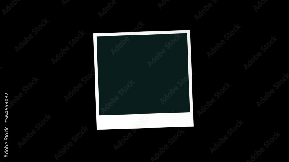 Empty Blank Polaroid Picture Frame Template Transparent Fly In Animation Instant Photo Empty Blank Polaroid Picture Frame Template Transparent Fly In Animation Instant Photo