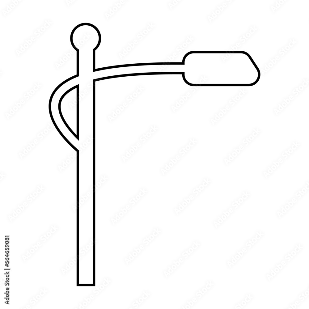 Street lights logo illustration vector Street lights logo illustration vector