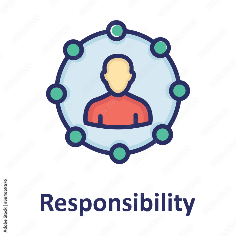 Fototapeta premium Authority, control Vector Icon