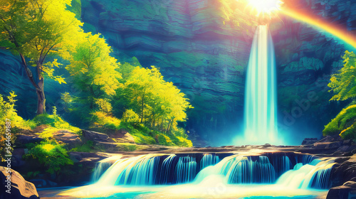 beautiful waterfall