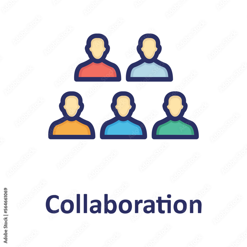 Collaboration, group Vector Icon
Collaboration, group Vector Icon