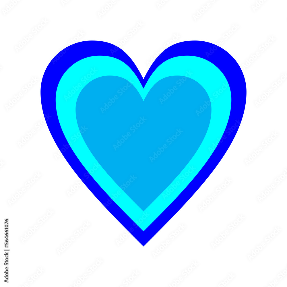 vector illustration of love with a combination of several attractive colors vector illustration of love with a combination of several attractive colors