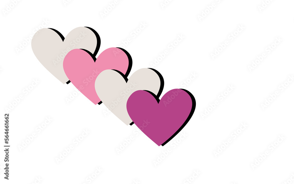 Valentine pink hearts with transparent background png Valentine pink hearts with transparent background png