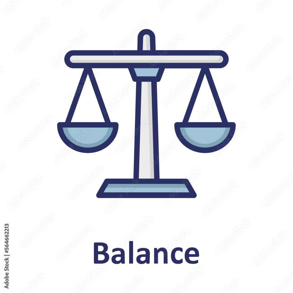 Balance, justice scale Vector Icon
Balance, justice scale Vector Icon