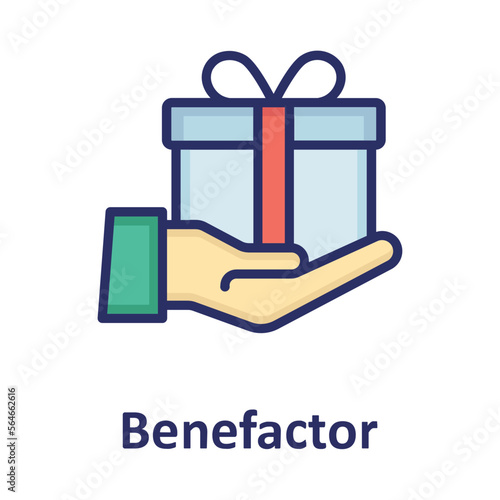 Advantage, benefactor Vector Icon

