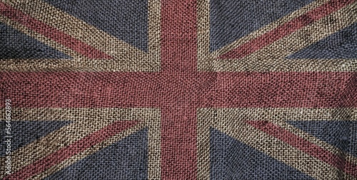 silk texture flag of great britain