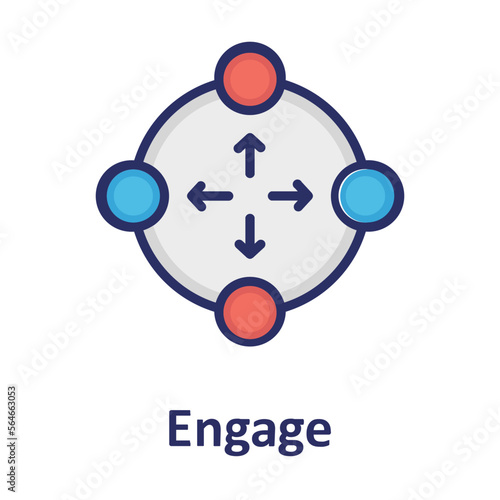 Absorb, engage Vector Icon
