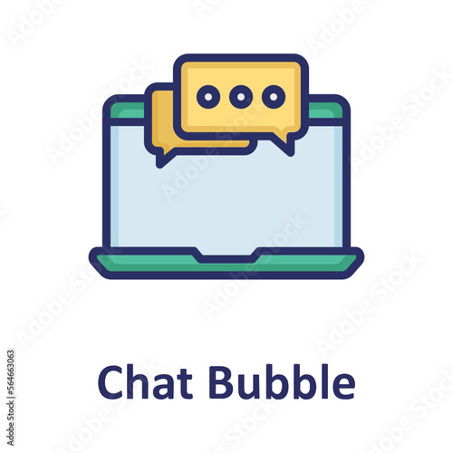 Chat bubble, chatting Vector Icon
