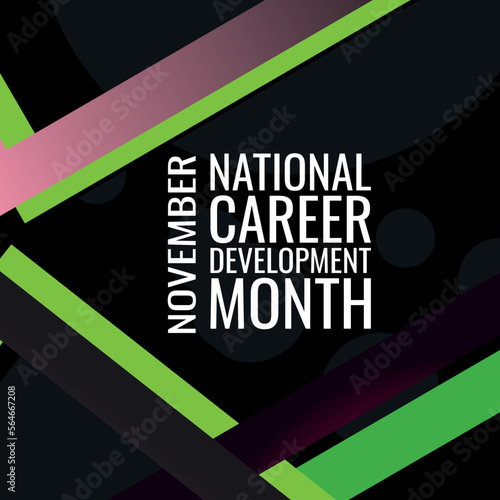 National Career Development Month.Geometric design suitable for greeting card poster and banner