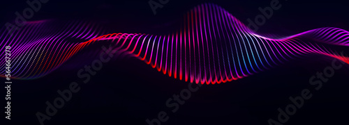 Technology background. Abstract digital combination dots. Network connection structure. 3d Widescreen