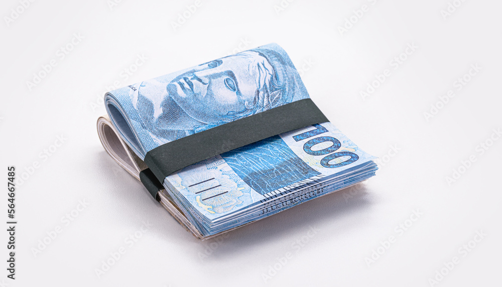 Wad Of Money From Brazil Thousand Reais In Wad Of Money 100 Reais wad-of-money-from-brazil-thousand-reais-in-wad-of-money-100-reais