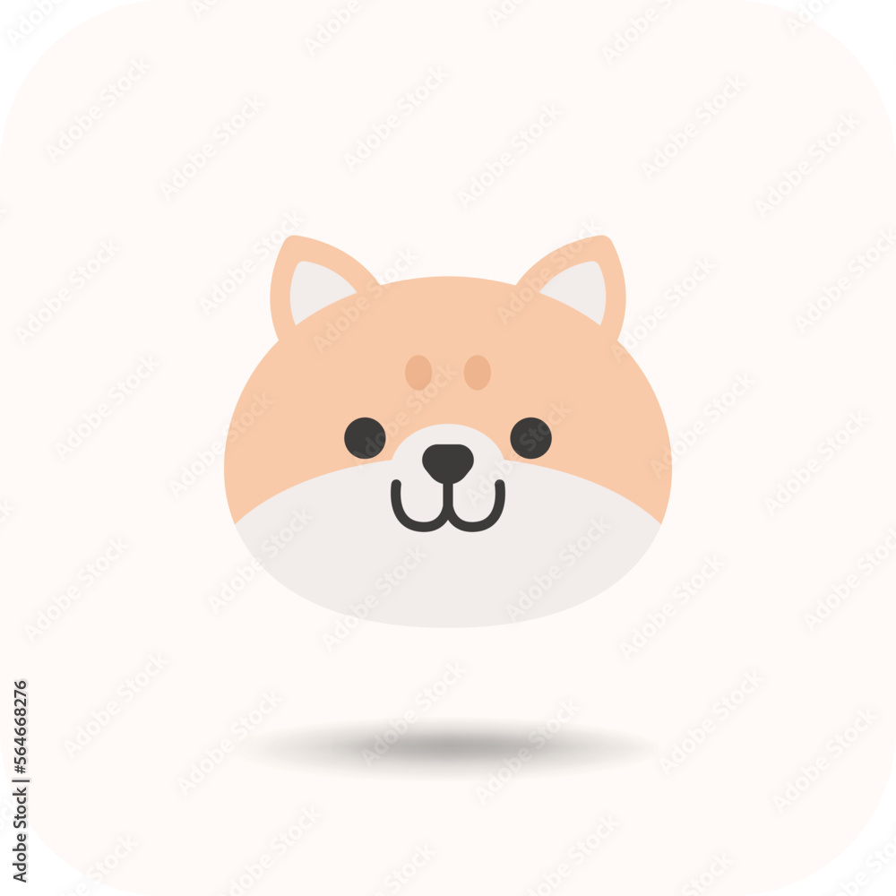 Dog face, animal face cute emojis, stickers, emoticons. Dog face, animal face cute emojis, stickers, emoticons.