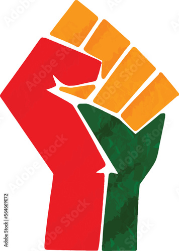 Fist black history freedom rights equality