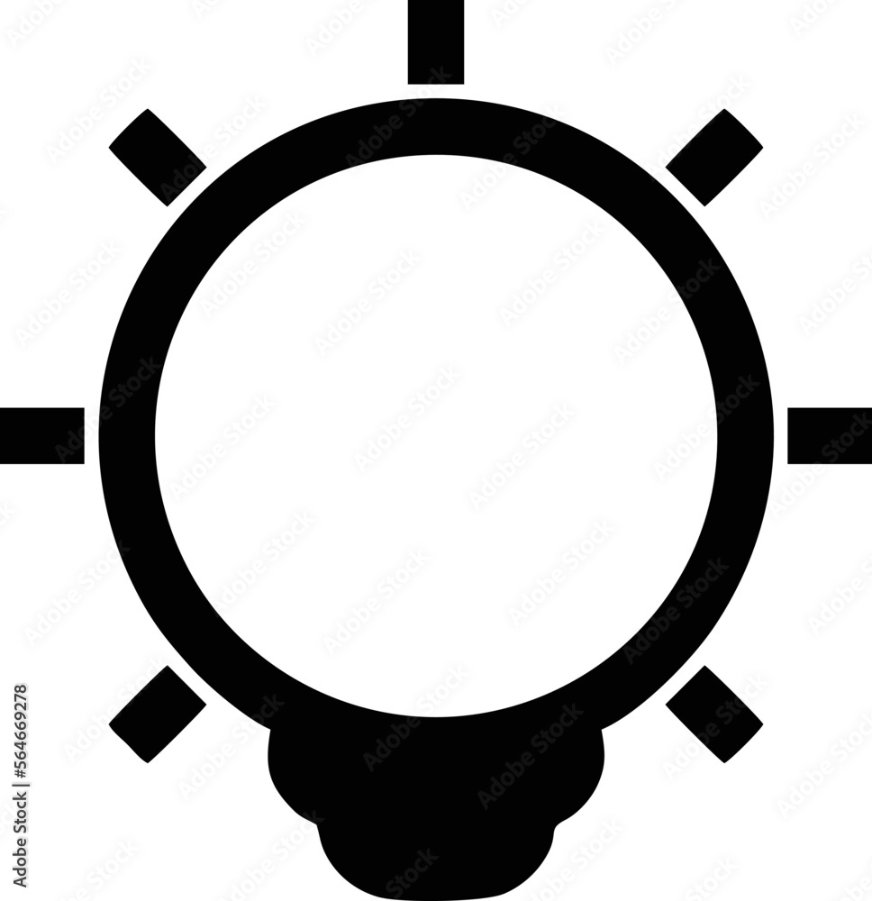 Idea icon symbol illustration vector image, creative bulb design illustration