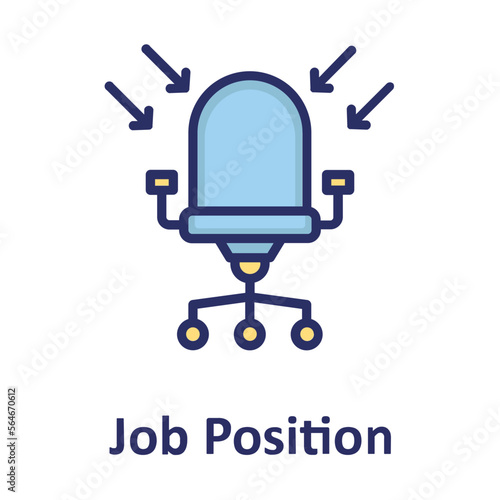 Chair, employment Vector Icon 