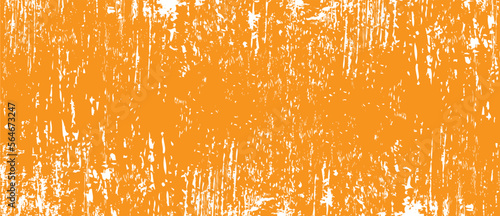 Orange brush background. Orange ink splash on backdrop. Brush stroke background for wallpaper, paint splatter template, dirt banner, watercolor design, dirty texture. Trendy brush background, vector