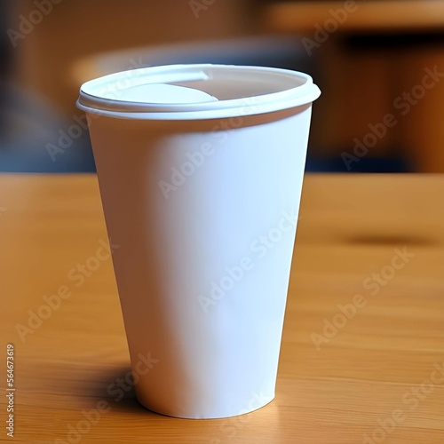 La imagen de un simple vaso de café generado por inteligencia artificial photo