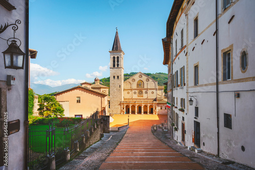 Spoleto  Santa Maria duomo cathedral. Umbria  Italy.