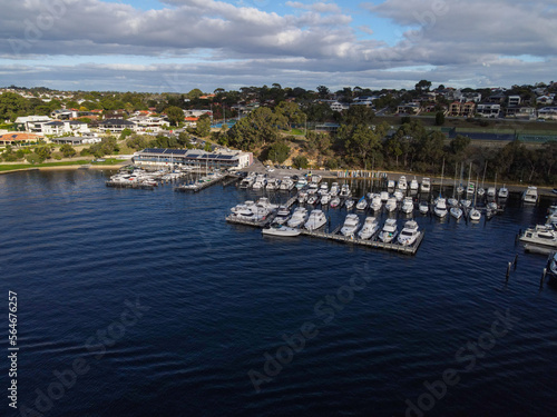 Yacht marina, Swan River, Western Australia