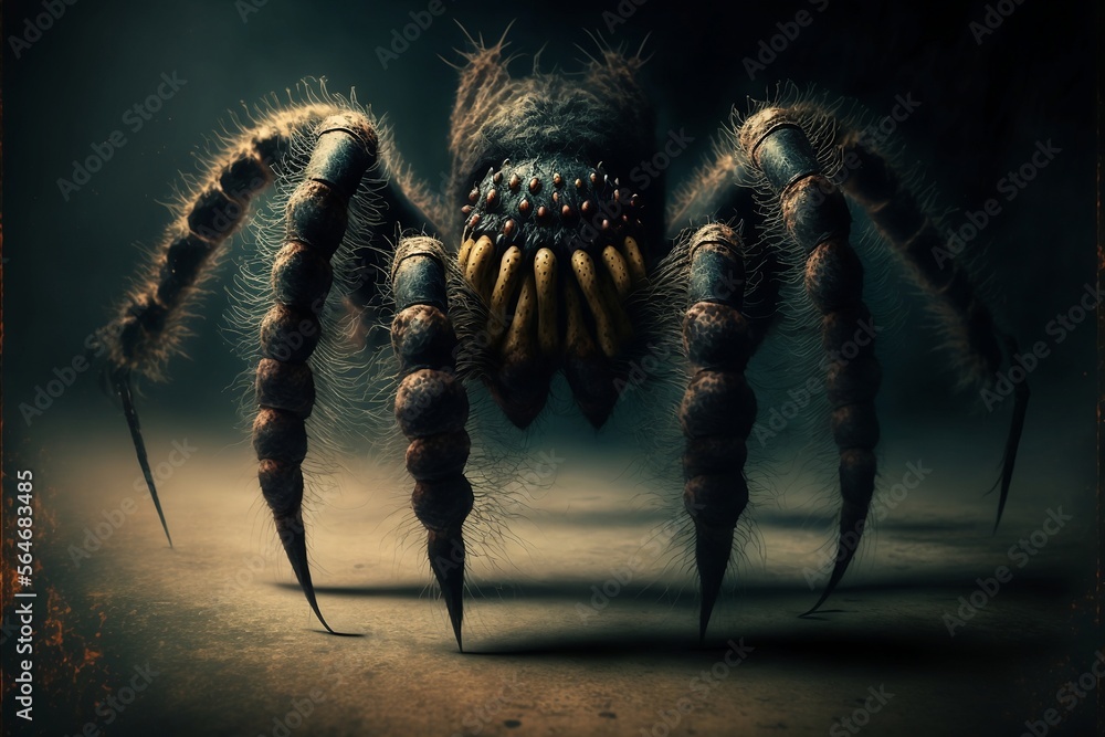 Giant spider. Role-playing game illustration. Generative AI Stock ...
