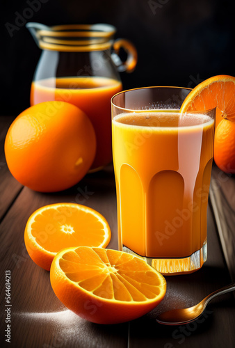 healthy delicious orange juice