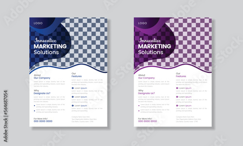 Flyer Design Template, Corporate Business Flyer Design, A4 Size Annual Report, Brochure Cover Template Design, Print Ready A4 Size Flyer Template,