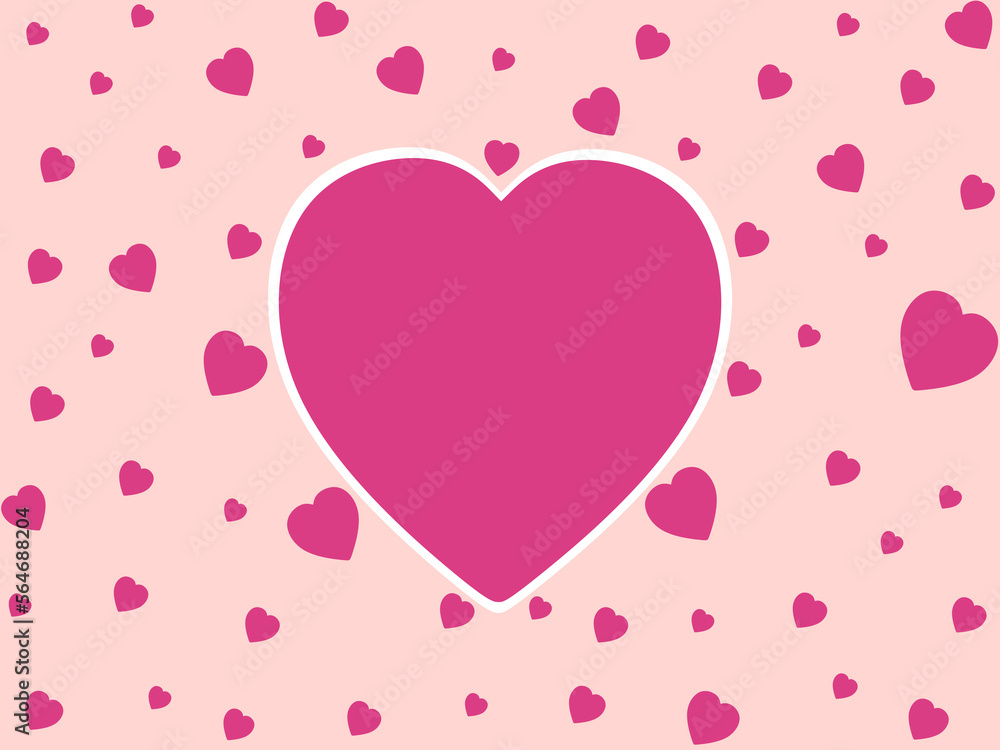 Heart shape background with pink hearts. Heart frame vector illustration. Cute heart frame with space for text. Greeting card design. Valentine's Day holidays banner template. vector illustration Heart shape background with pink hearts. Heart frame vector illustration. Cute heart frame with space for text. Greeting card design. Valentine's Day holidays banner template. vector illustration