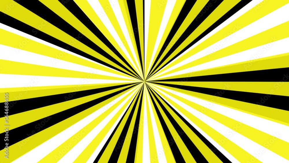 Yellow Black and White Sunburst Motion Graphic Background Yellow Black and White Sunburst Motion Graphic Background