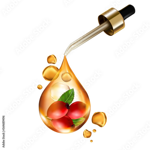 Rose hip oil natural cosmetic skin care