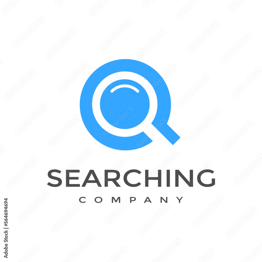 Q Letter or font with magnifying glass vector logo template. This alphabet can be used for searching, discovery business. Q Letter or font with magnifying glass vector logo template. This alphabet can be used for searching, discovery business.