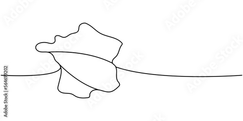 France silhouette one line continuous drawing. France country silhouette continuous one line illustration. Vector minimalist linear illustration.